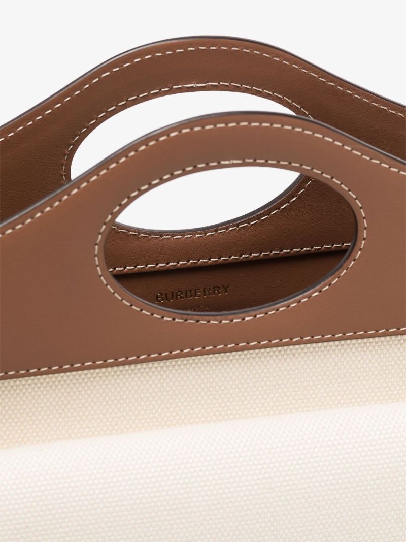 Neutral Pocket Mini Canvas Tote Bag