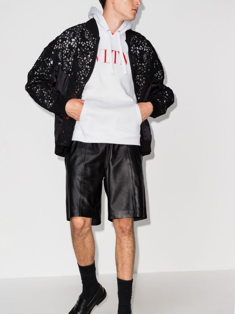 Vltn Logo Print Hoodie