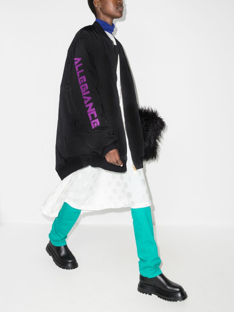 Allegiance Print Bomber Jacket