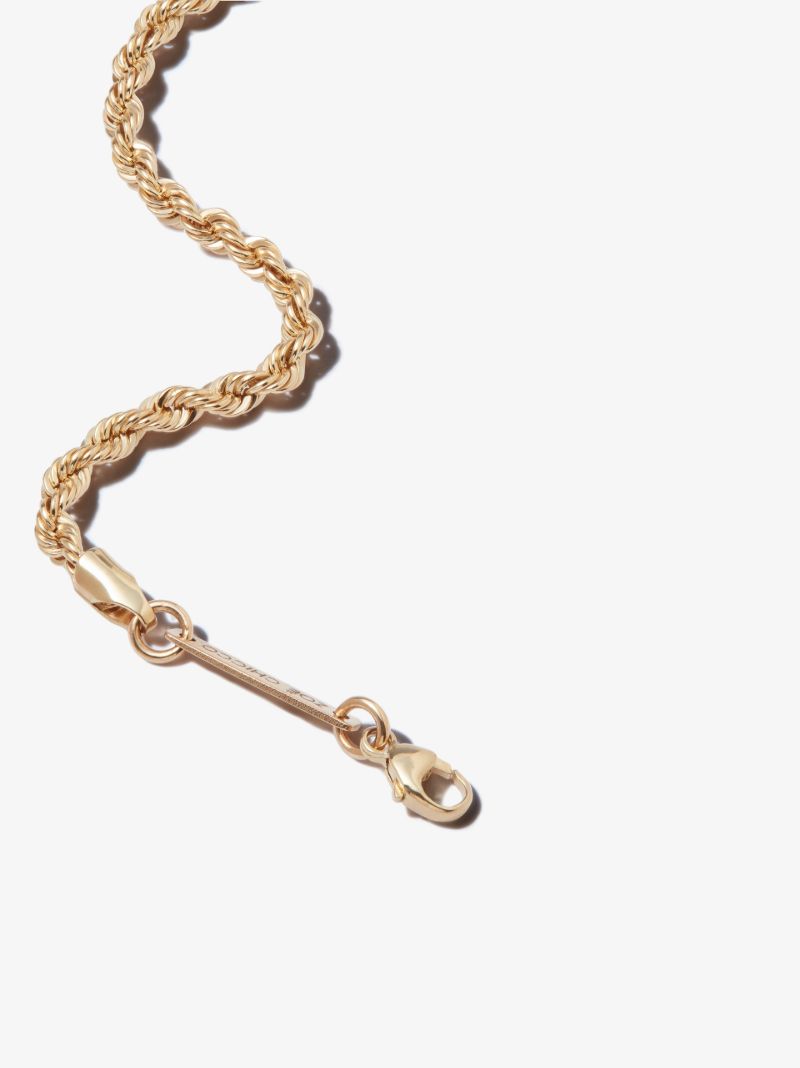 14k Yellow Gold Rope Chain Bracelet