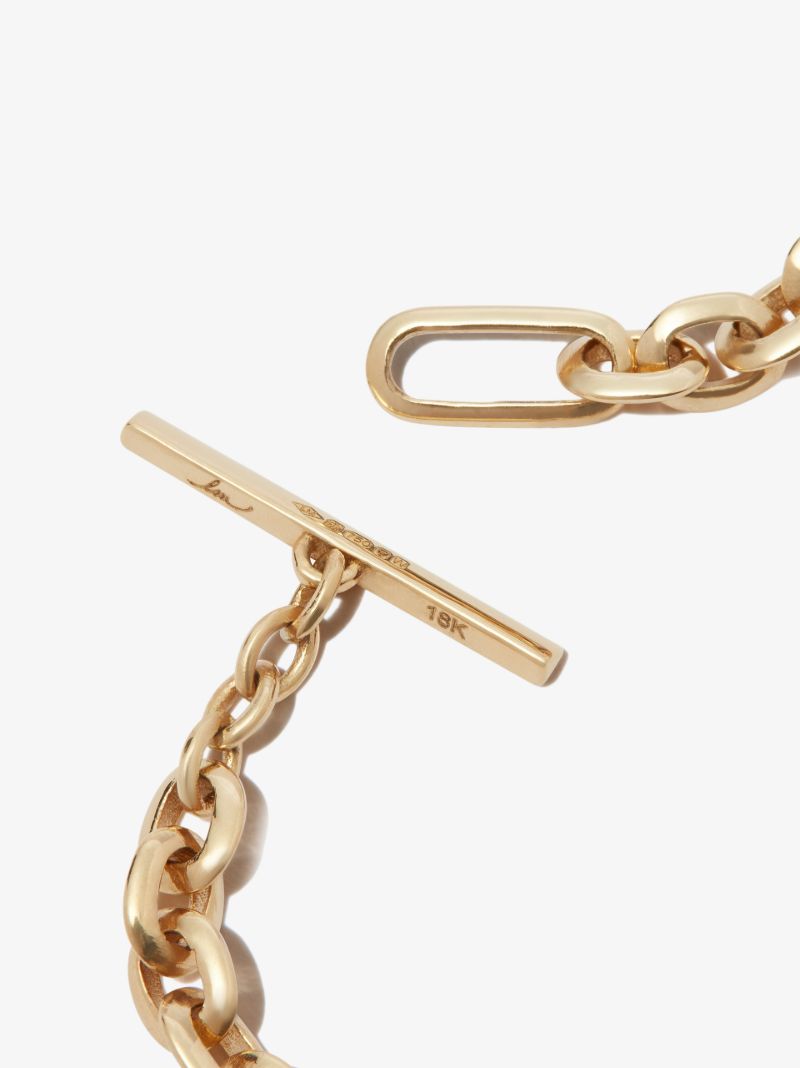 18k Yellow Gold Petite Id Chain Bracelet