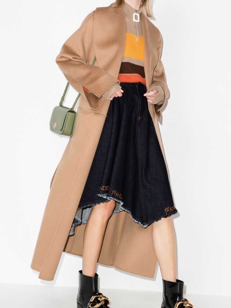 Asymmetric Denim Skirt