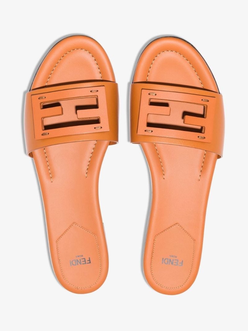 Brown Signature Leather Sandals