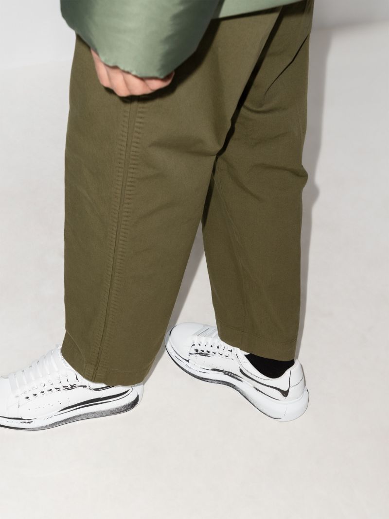 White and Black Oversized Sneakers