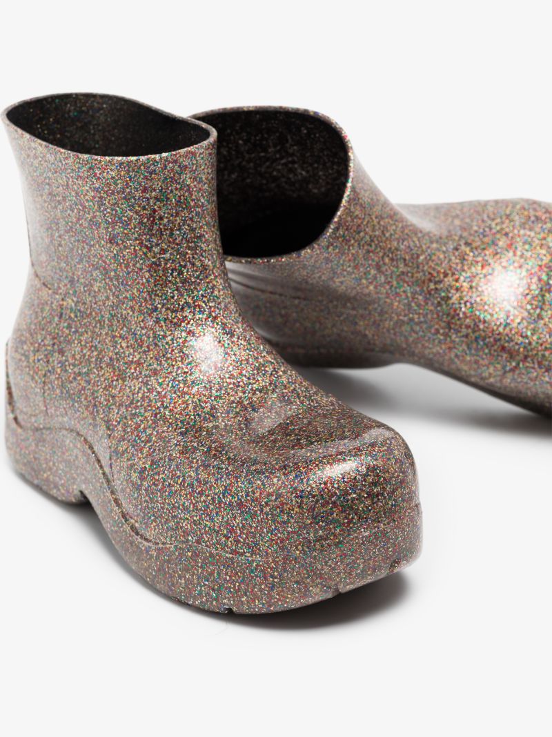Multicoloured Puddle Rubber Ankle Boots