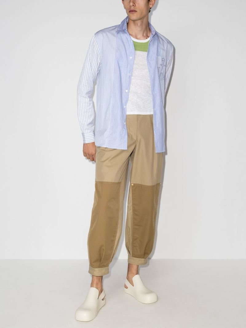 Stripe Patchwork Shirt