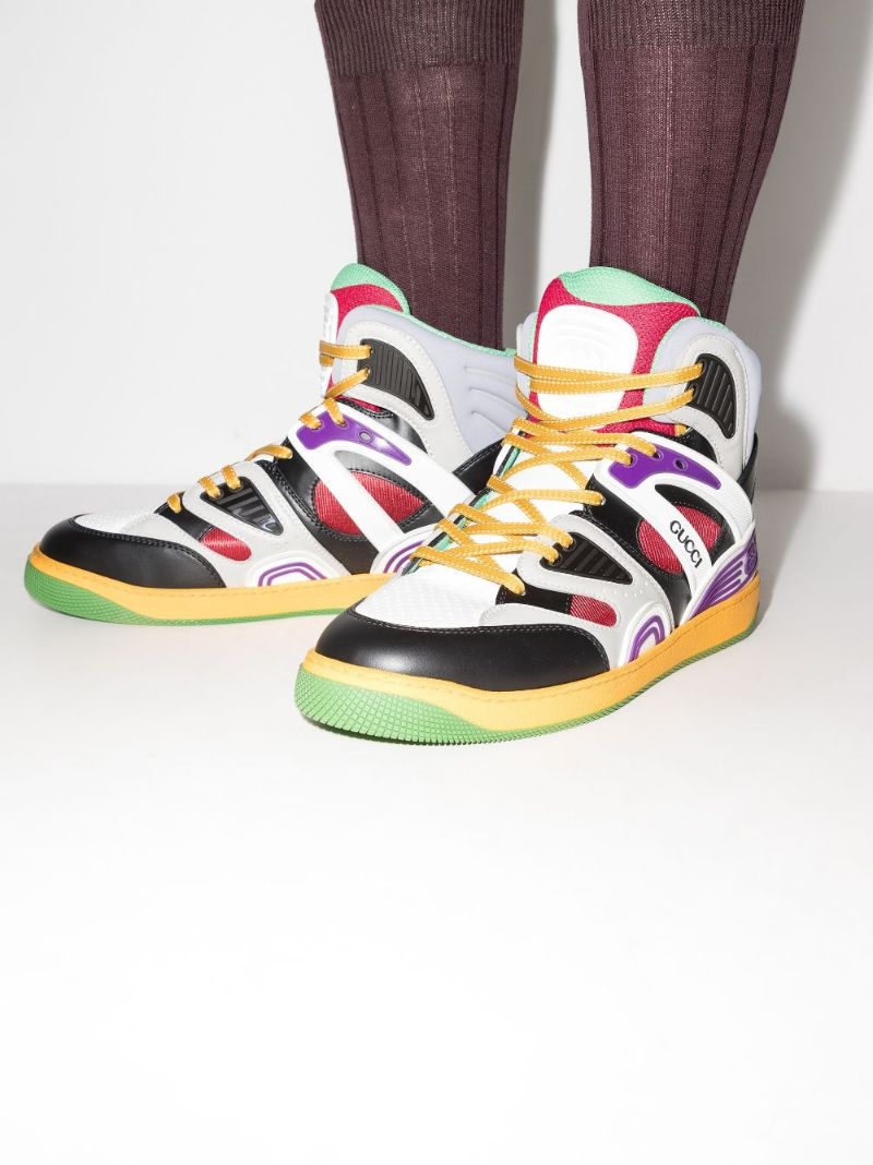 Multicoloured Basket High Top Sneakers