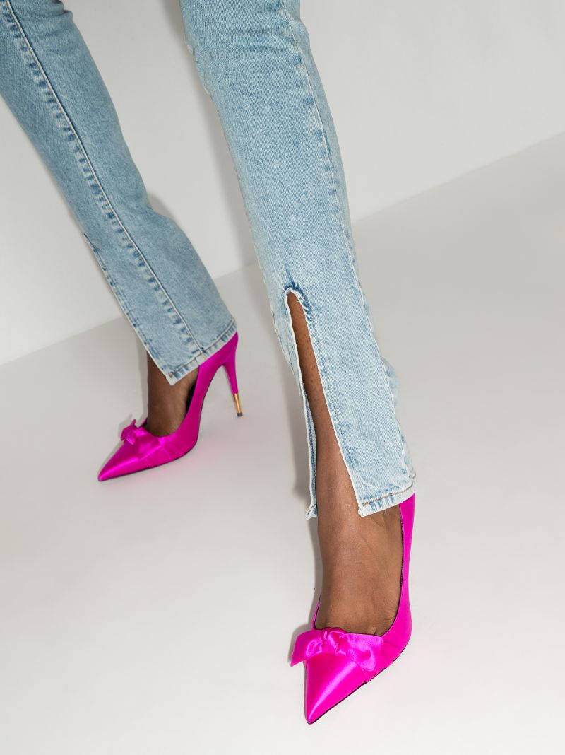 Pink Bow 105 Pumps