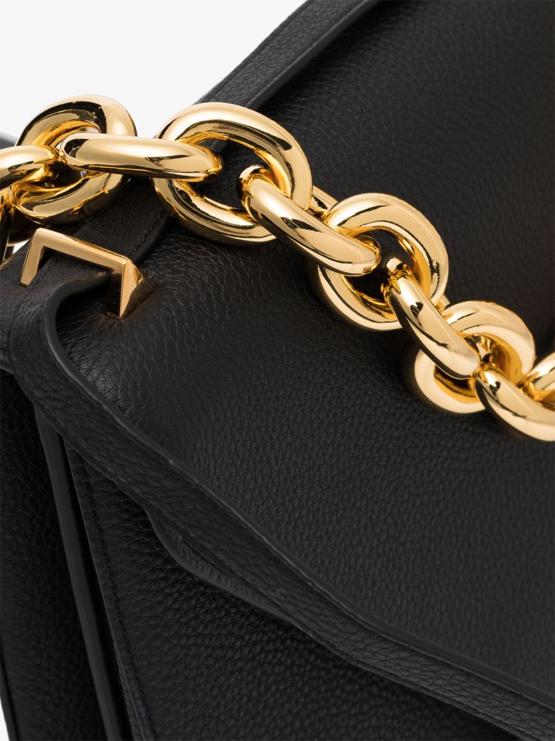 Black Mount Small Leather Shoulder Bag