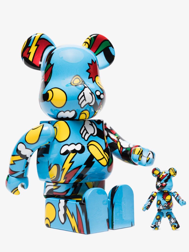 Blue Be@rbrick Grafflex Toy Set