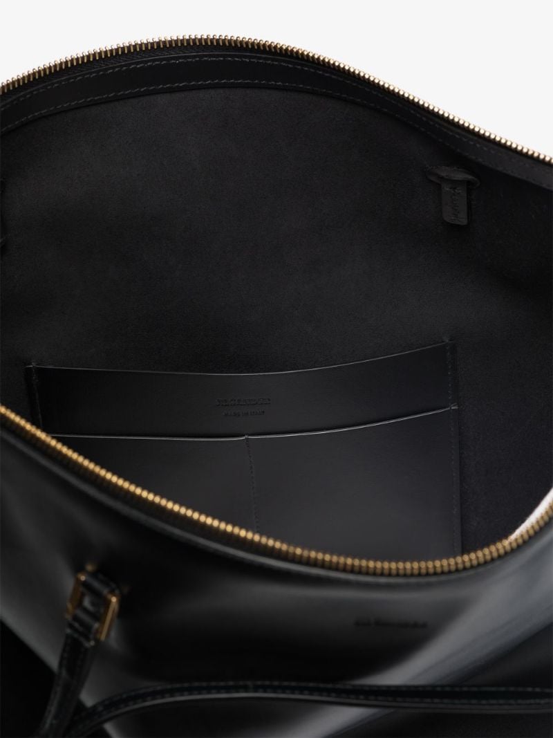 Black Holster Small Leather Tote Bag