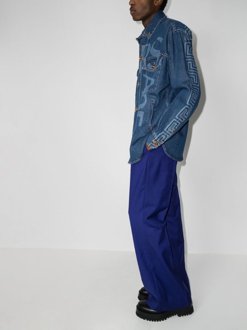 Corner Logo Denim Shirt Jacket