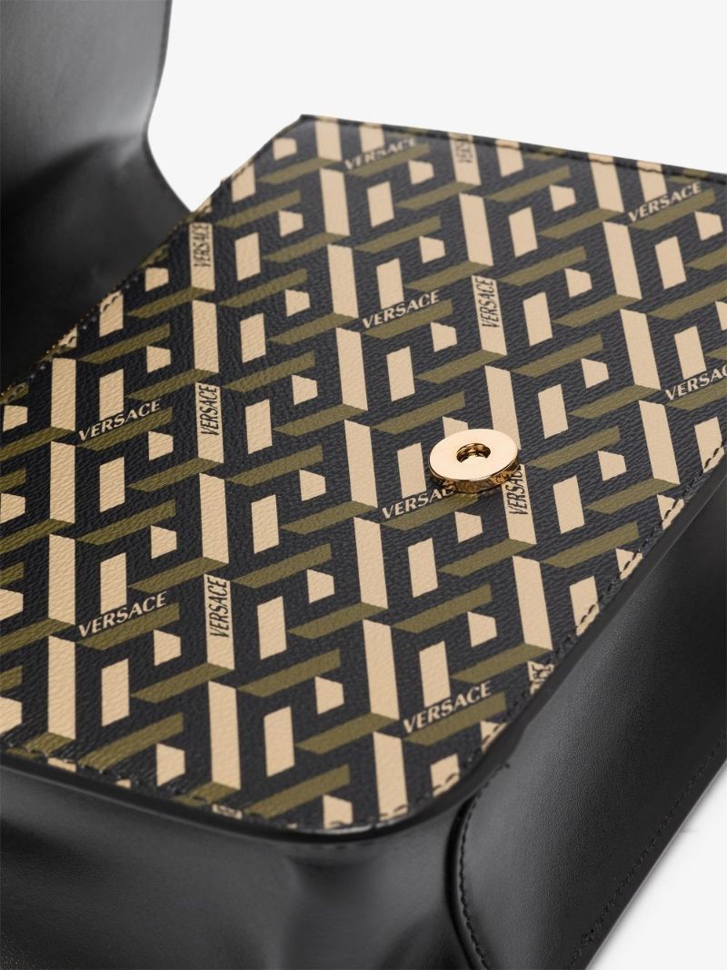 Black Virtus La Greca Shoulder Bag