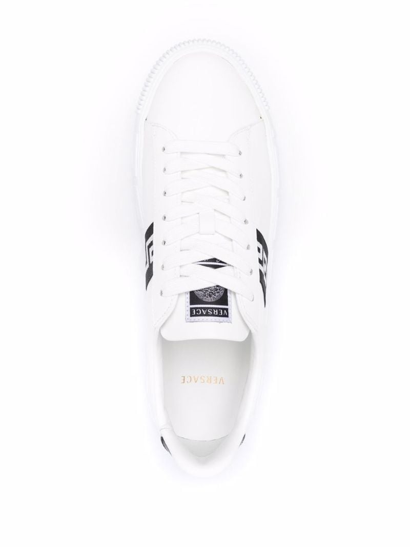 White Greca Leather Sneakers