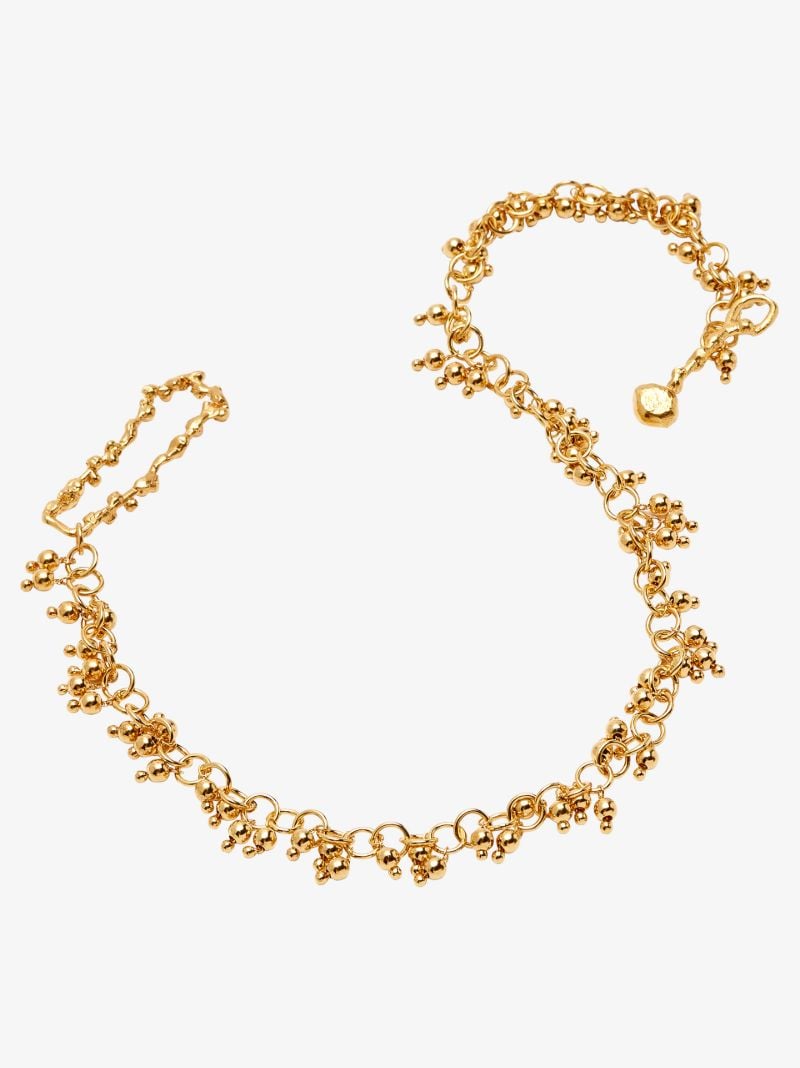 Gold-plated the Scintillations Together Choker Necklace