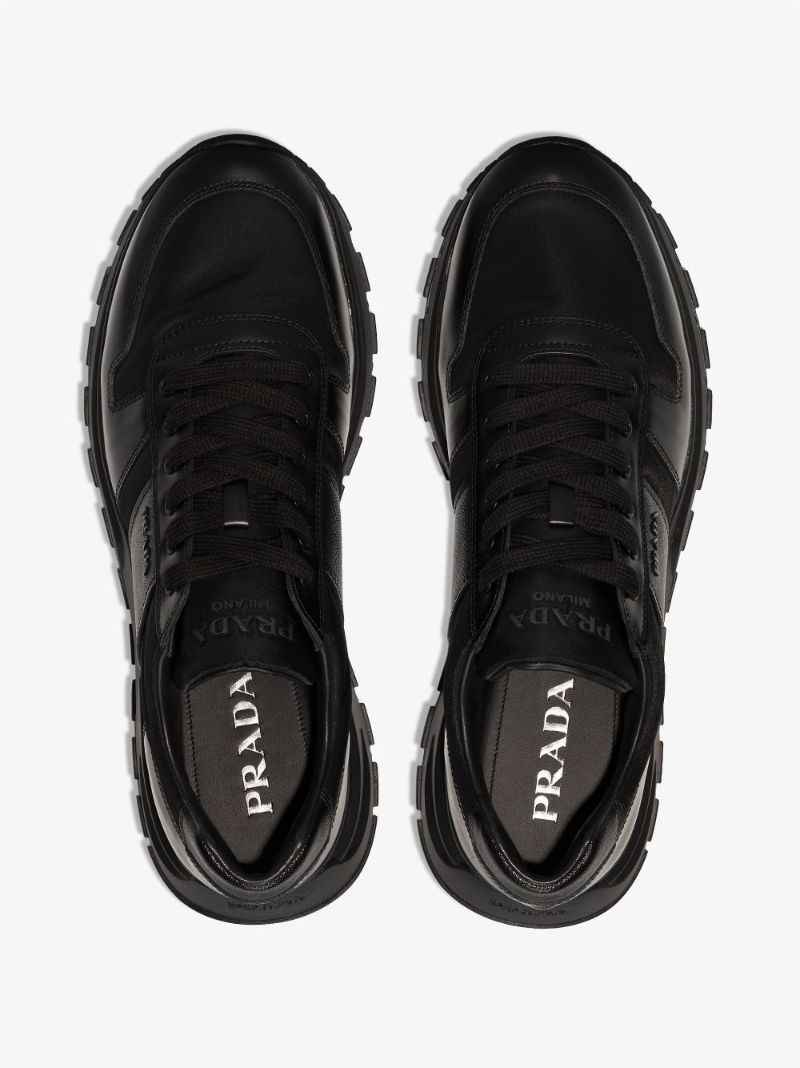 Black Prax 1 Low Top Leather Sneakers