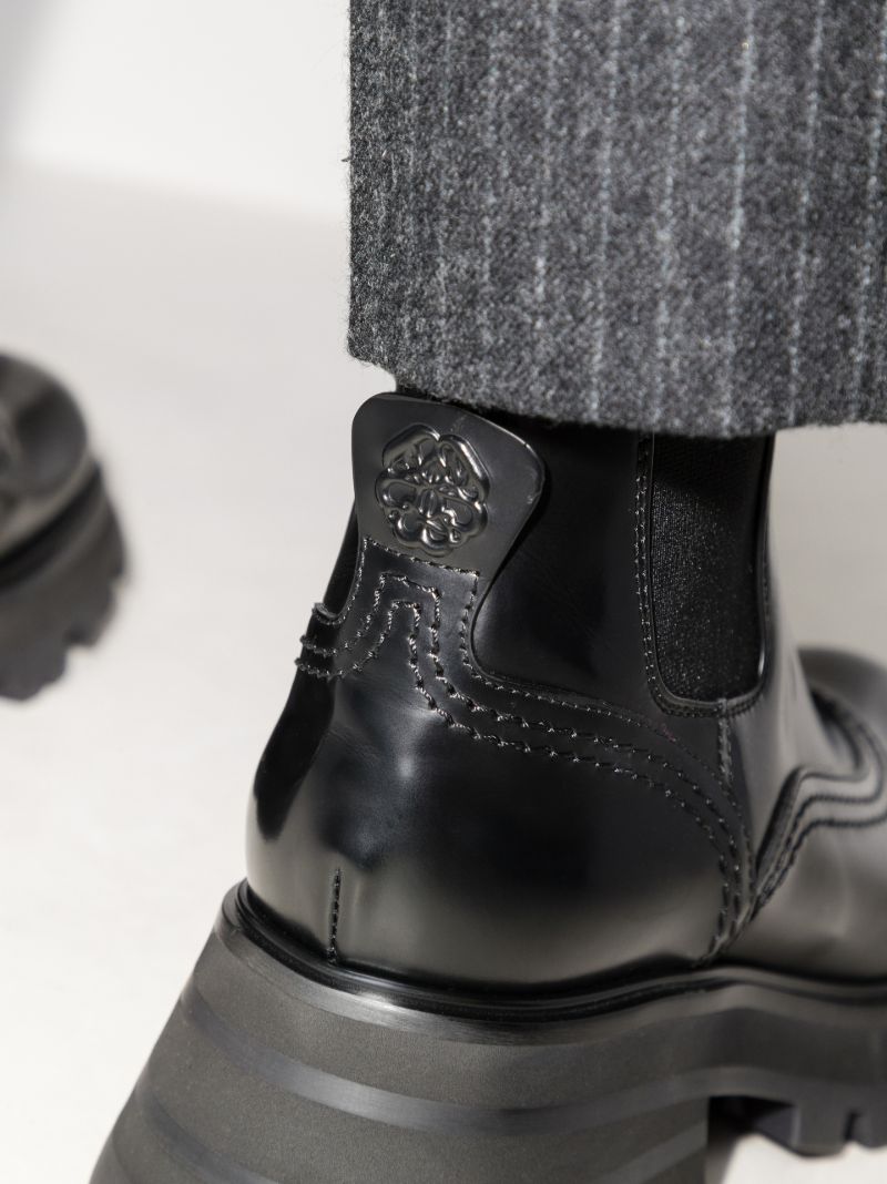 Black 65 Leather Combat Boots