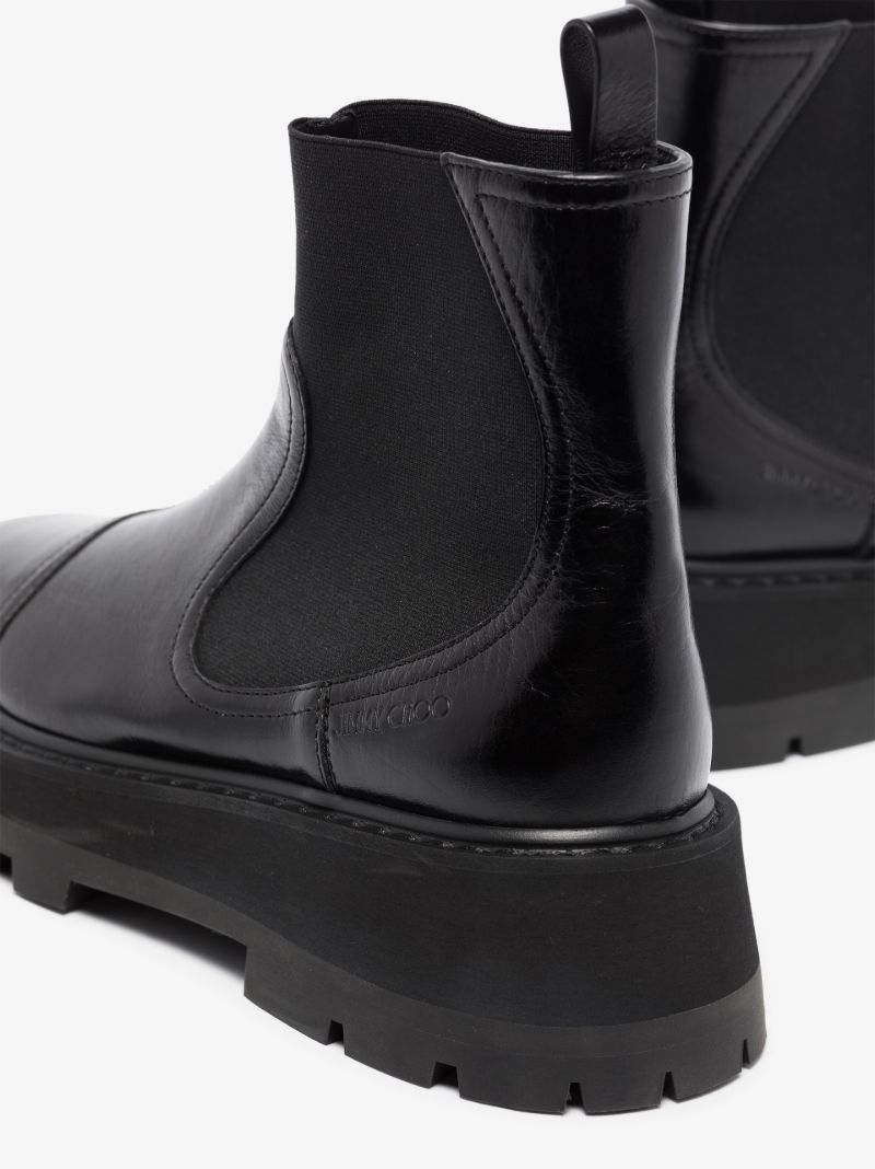 Black Clayton Leather Chelsea Boots