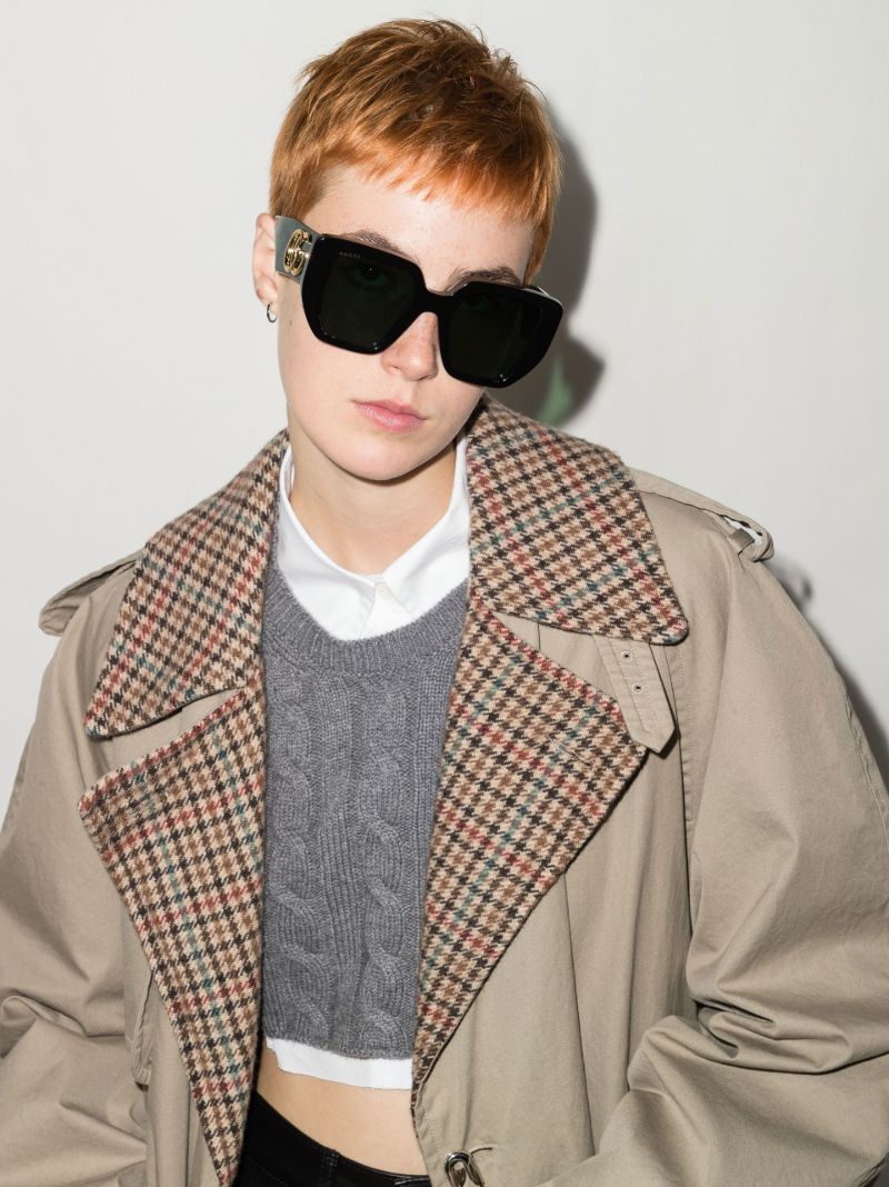 Black Oversized Square Sunglasses