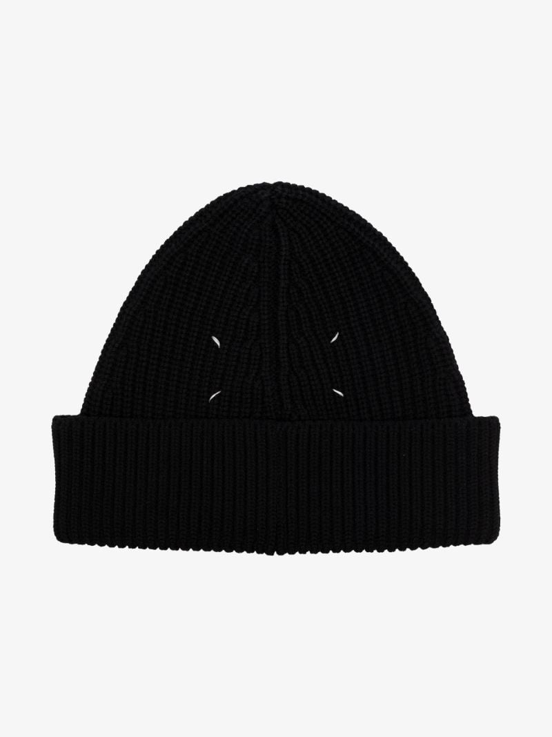 Black Knitted Beanie Hat