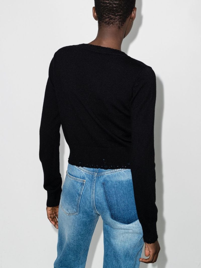 Safety Pin Cashmere Cardigan