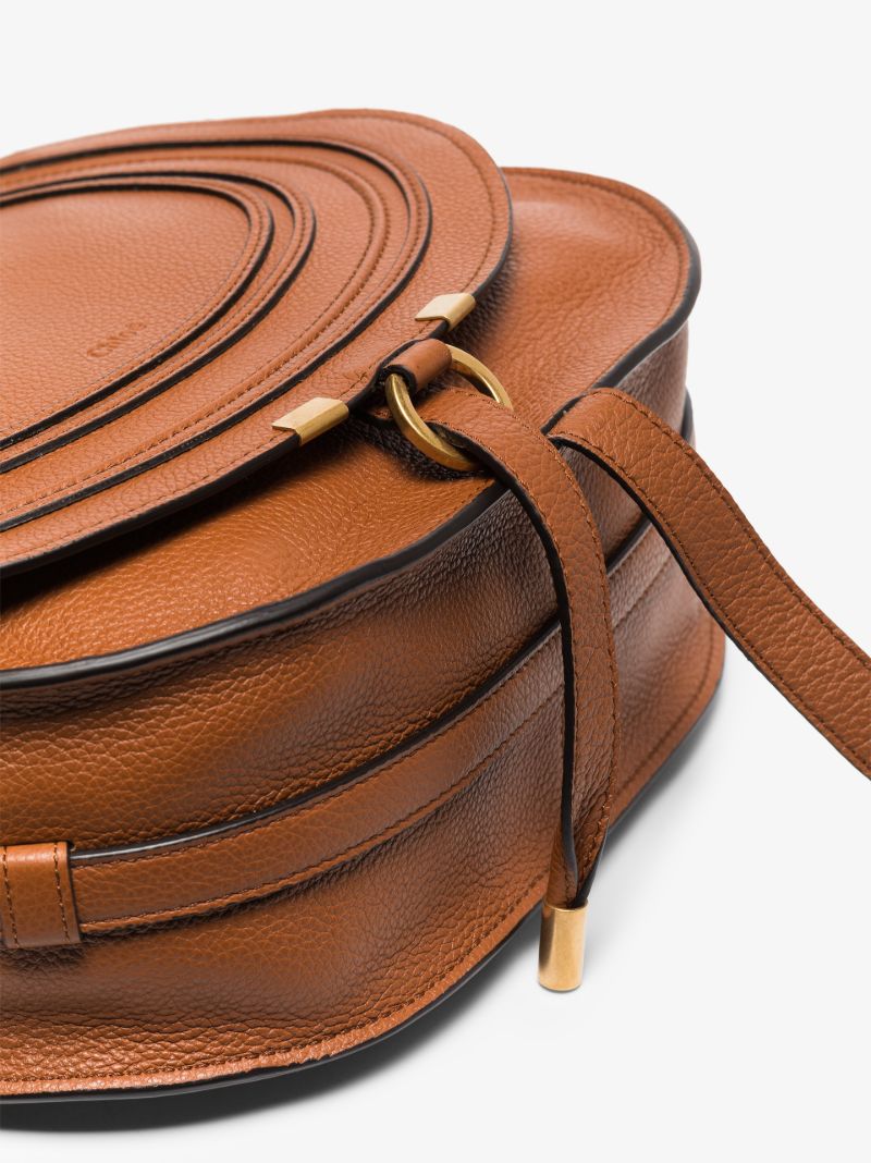 Brown Marcie Leather Cross Body Bag