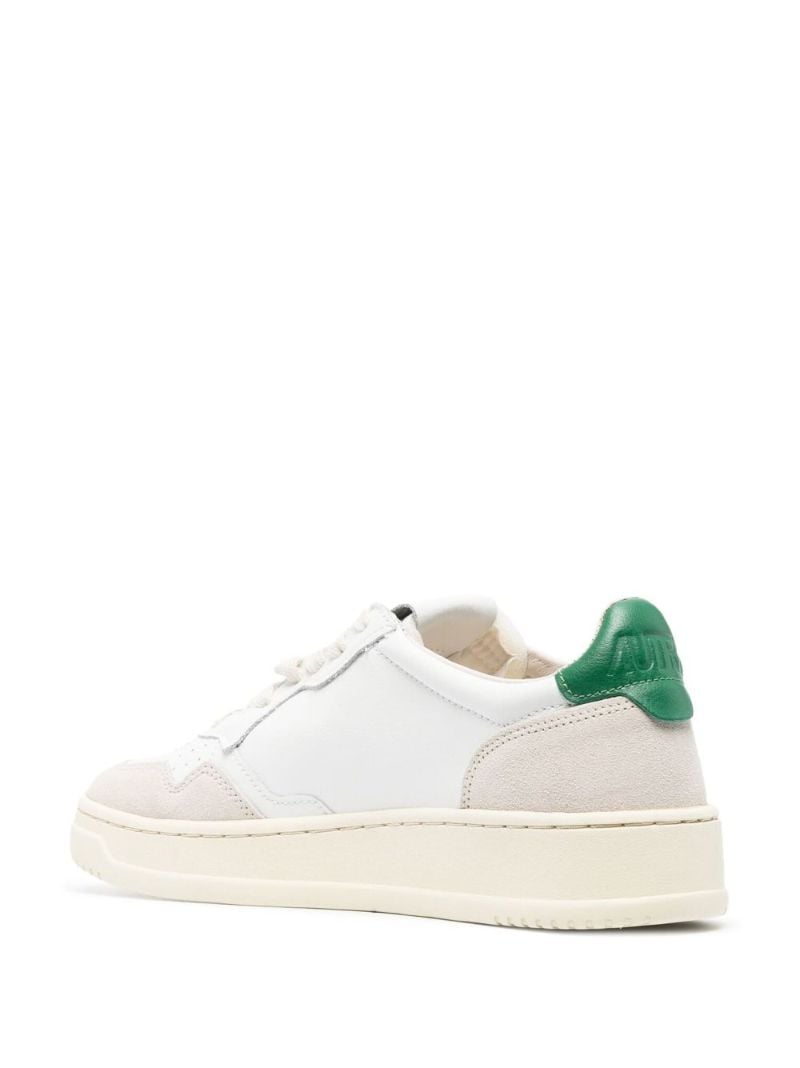 White Medalist Leather Low-top Sneakers