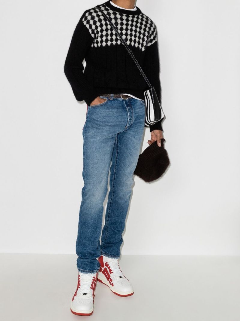 Bandana Pocket Straight Leg Jeans