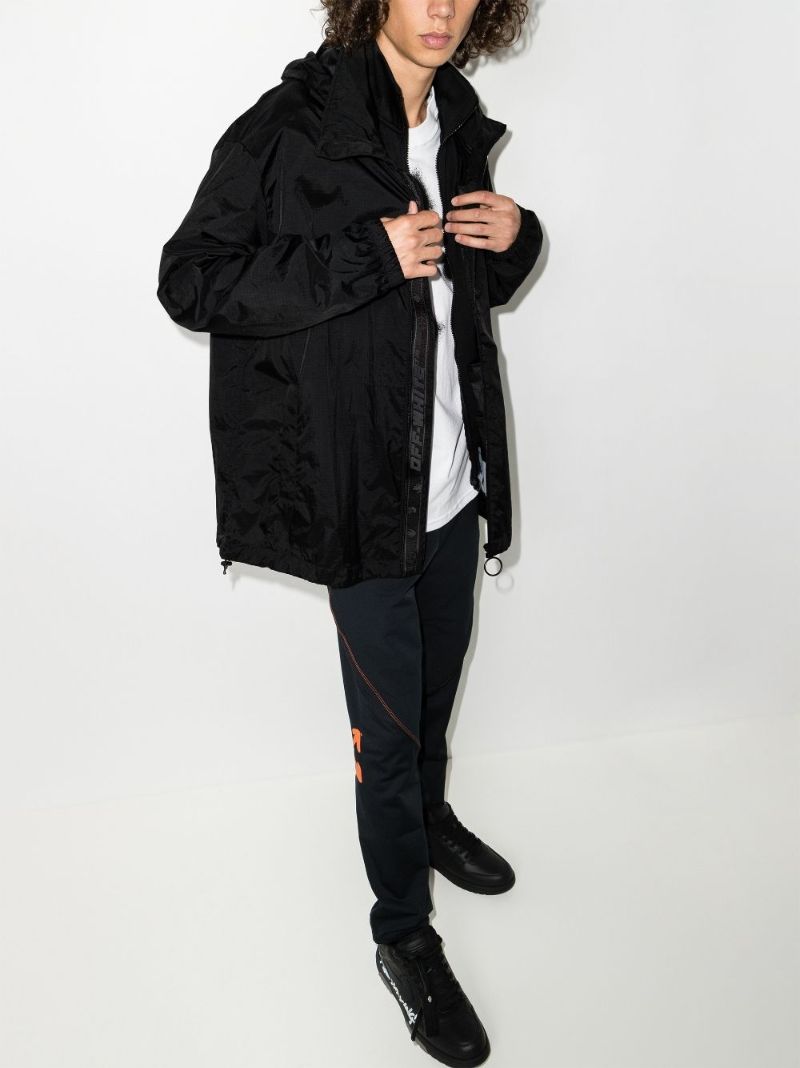 Logo Print Windbreaker Jacket
