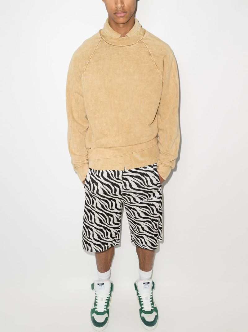 Zebra Track Shorts