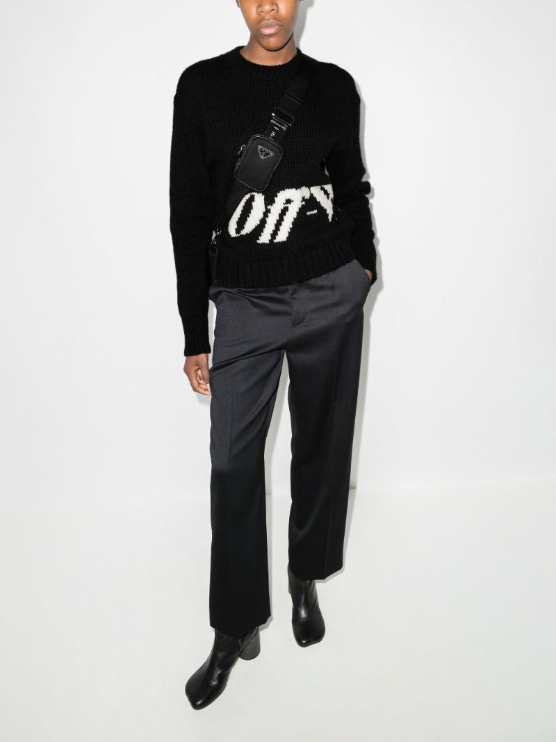 Intarsia Logo Sweater