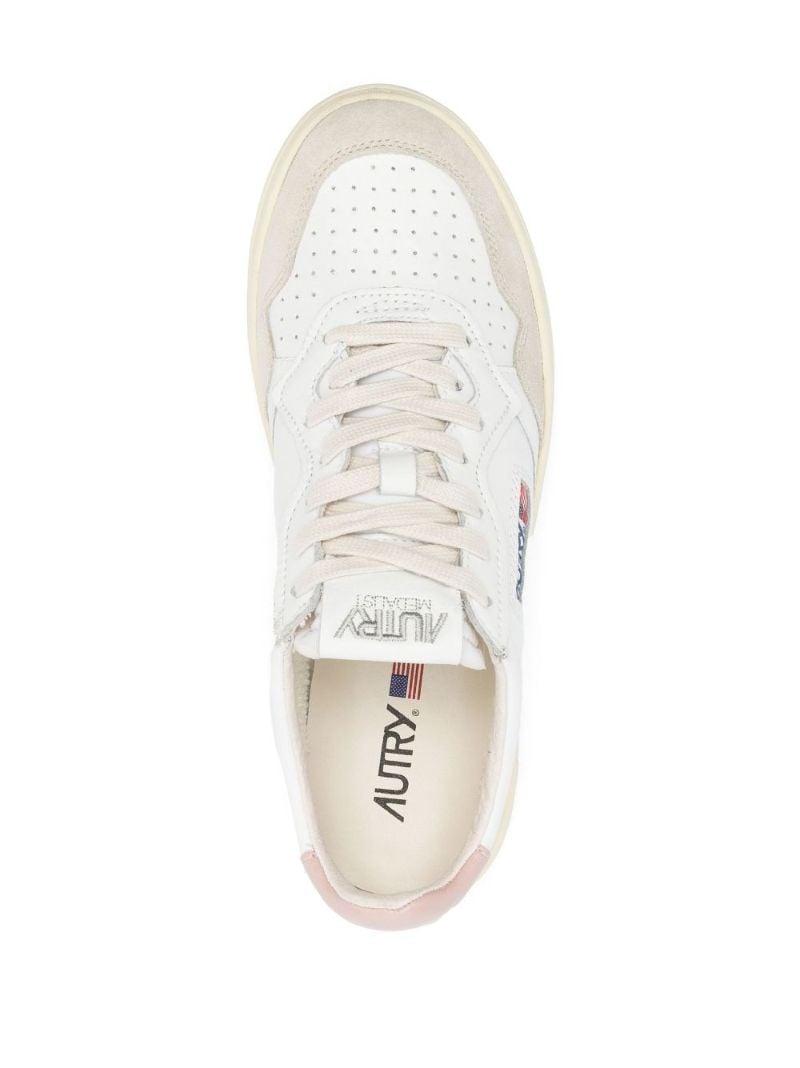 White Medalist Leather Low-top Sneakers
