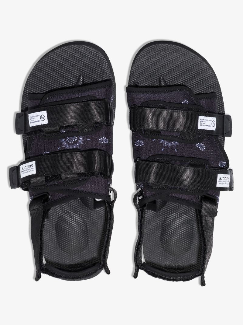 X Neighborhood Black Moto-2nh Sandals