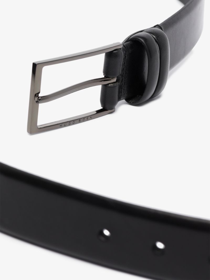 Black Carmello Leather Belt