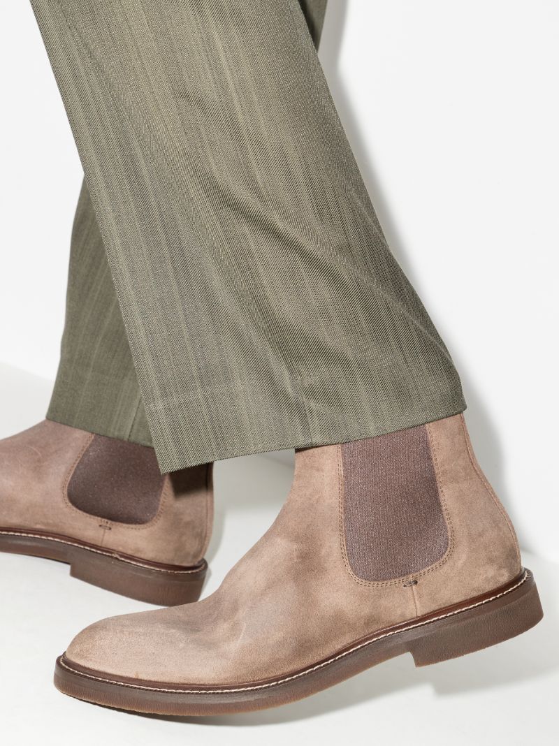 Brown Suede Ankle Boots