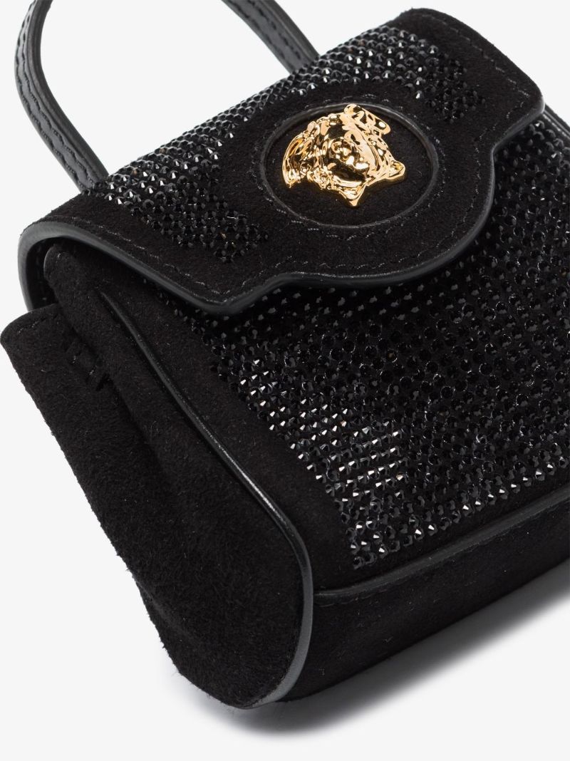 Black La Medusa Studded Leather Mini Bag