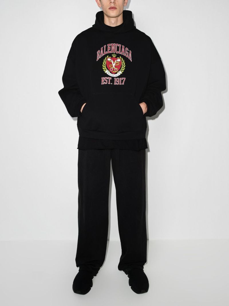 College Logo-print Hoodie