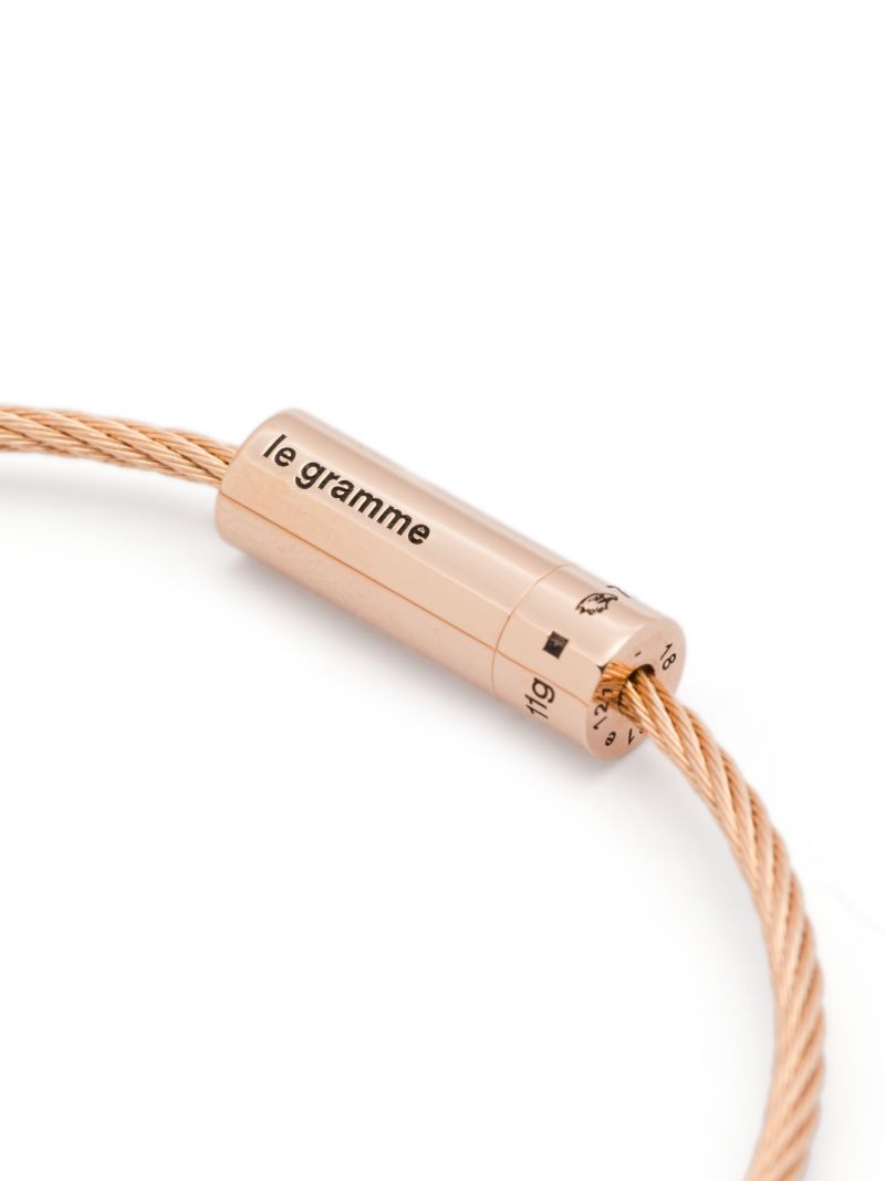 18k Rose Gold Cable Bracelet