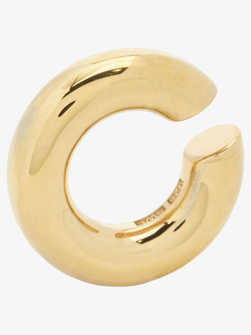 Gold-plated Almost Thick Hoop Ear Cuff
