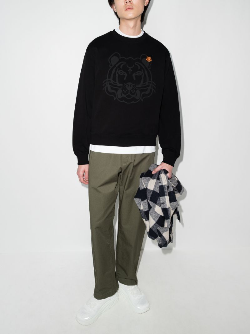 Tiger Logo Cotton Sweatshirt