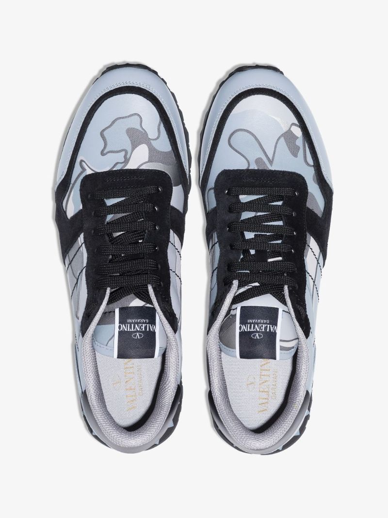Blue Rockrunner Camouflage Low Top Sneakers