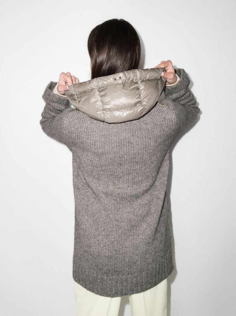 Ultralight Knit Parka Coat