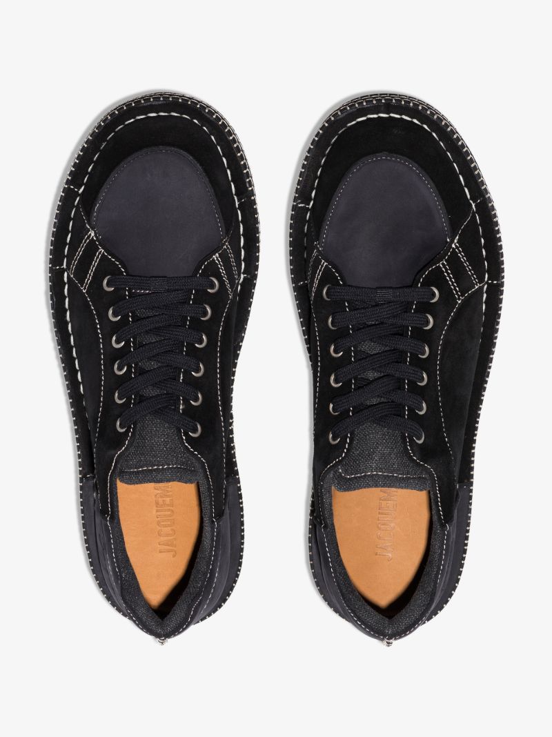 Black Les Chaussures BlÃ_x0083_© Panelled Sneakers