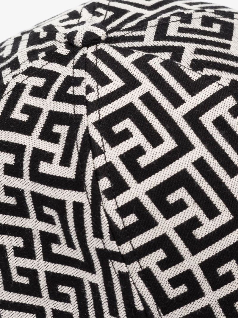 Neutral Monogram Print Baseball Cap