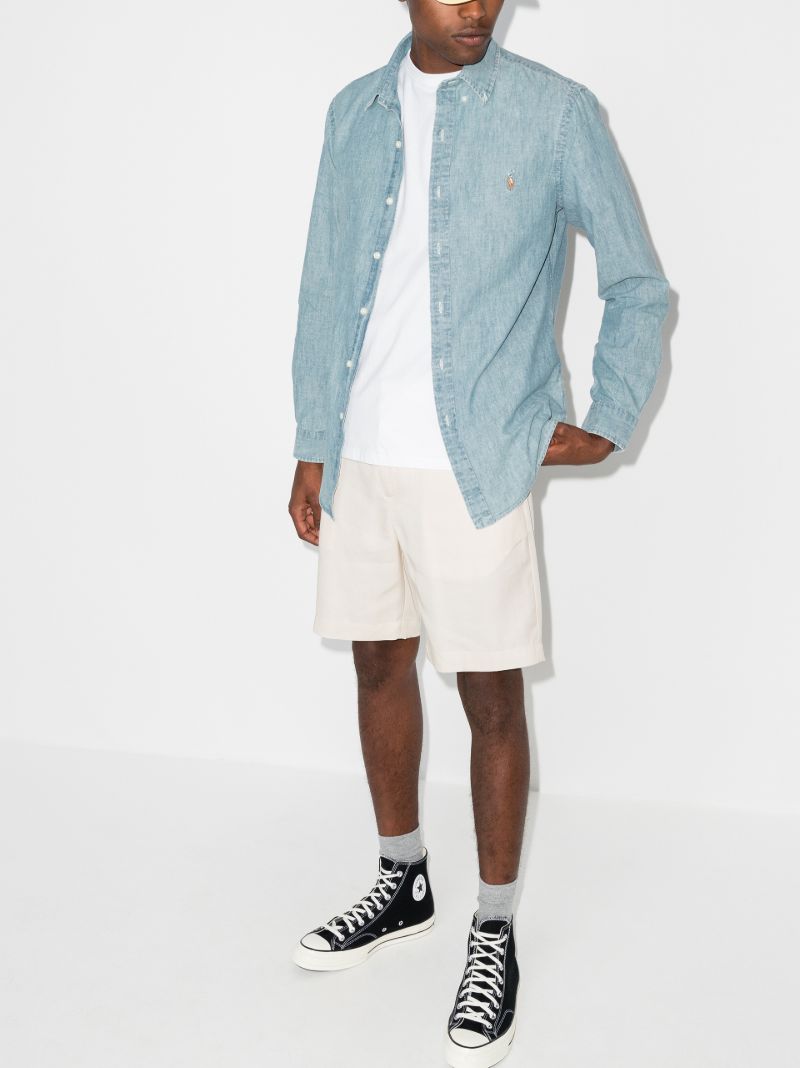 Polo Pony Embroidered Denim Shirt