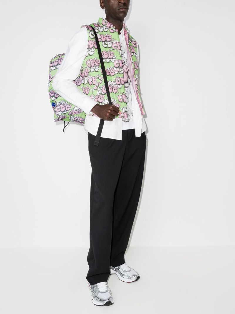 X Kaws Cartoon Logo Print Gilet