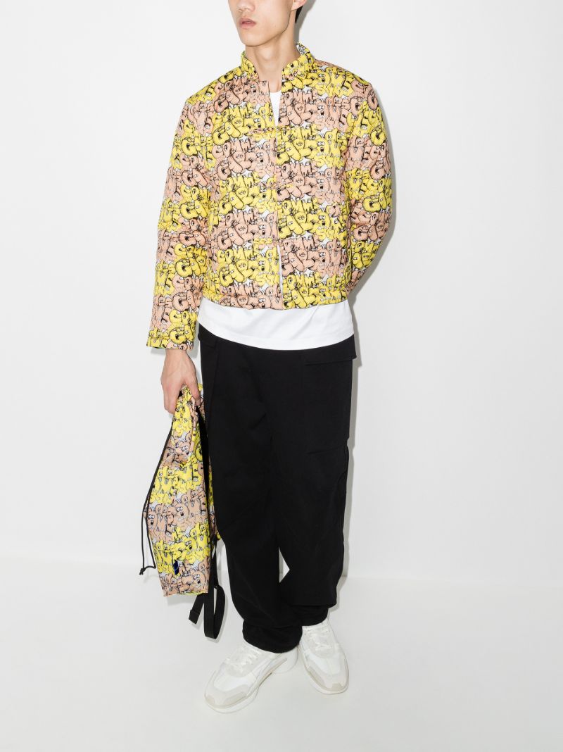 X Kaws Logo Print Jacket