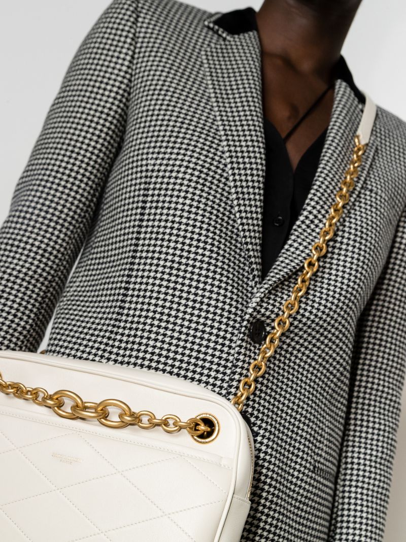 Neutral Le Maillon Small Leather Shoulder Bag