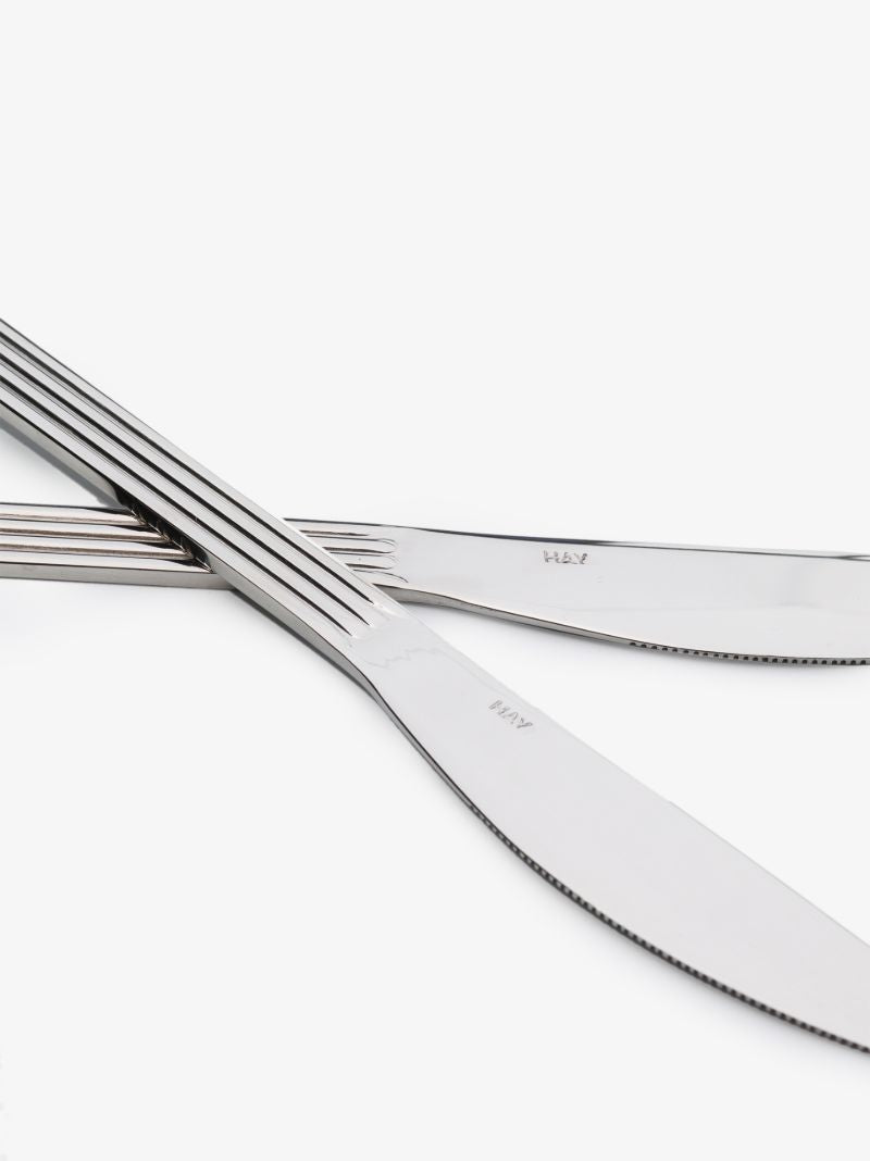 Silver Tone Sunday Knife Set