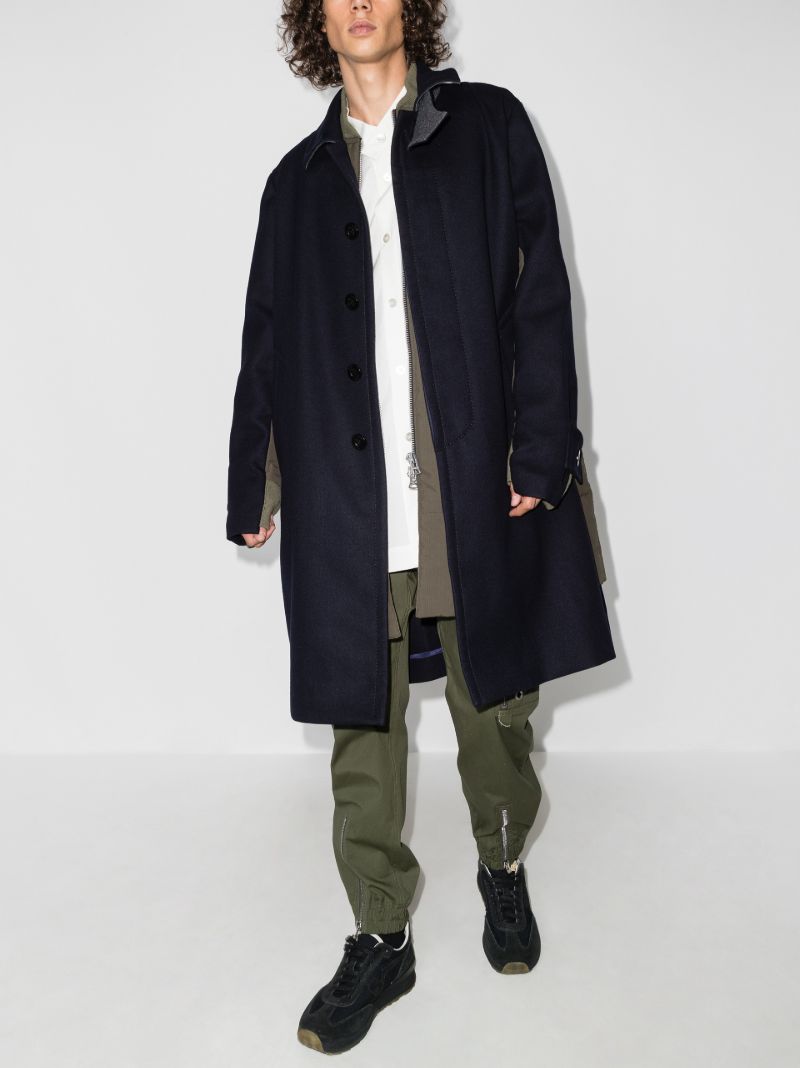 Melton Wool Trench Coat
